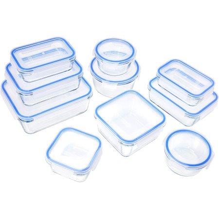  Best Freezer Containers Option: Amazon Basics Glass Locking Lids Food Storage