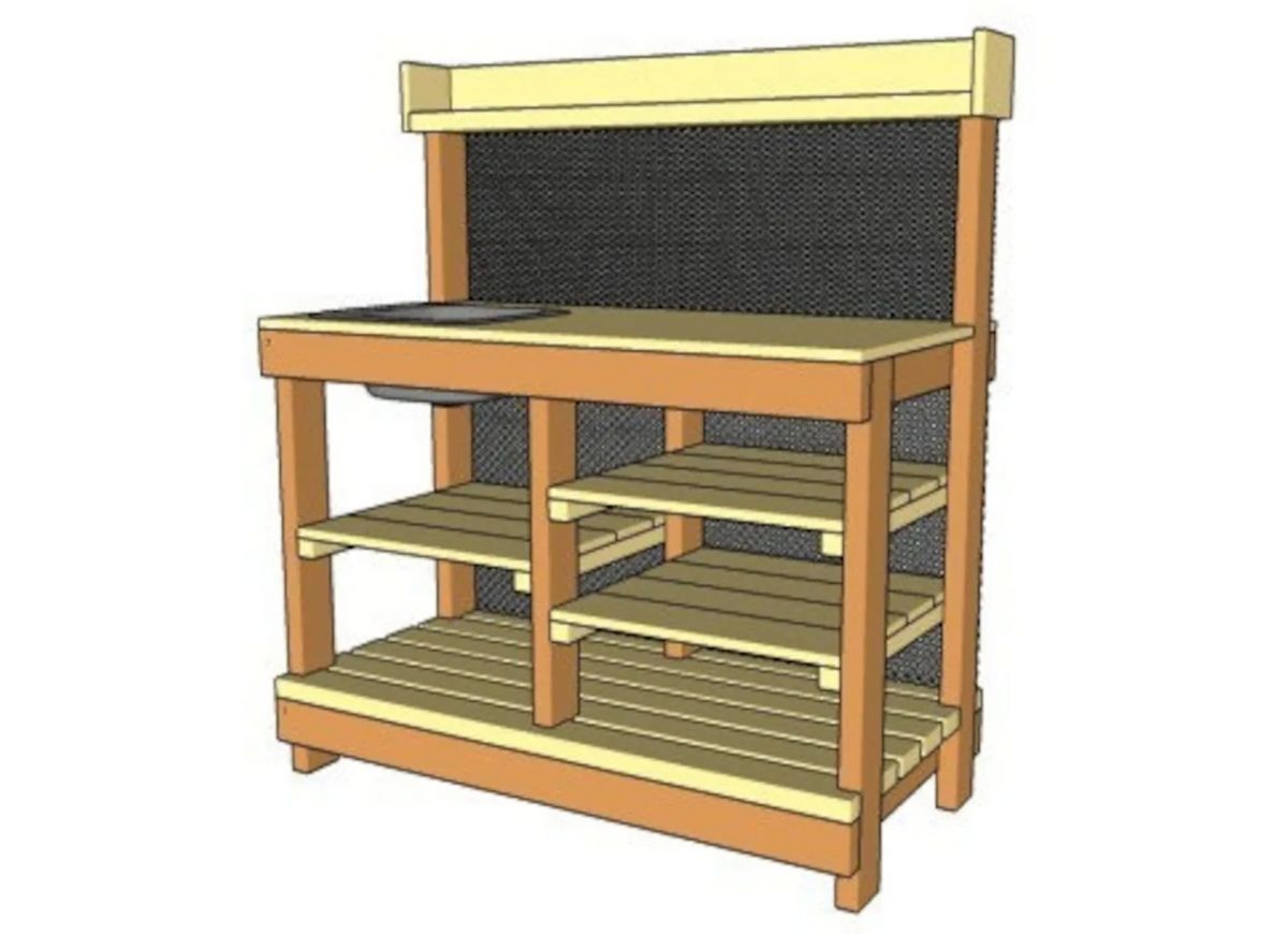 potting bench plans