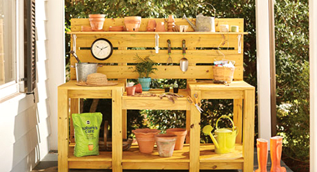 potting bench plans