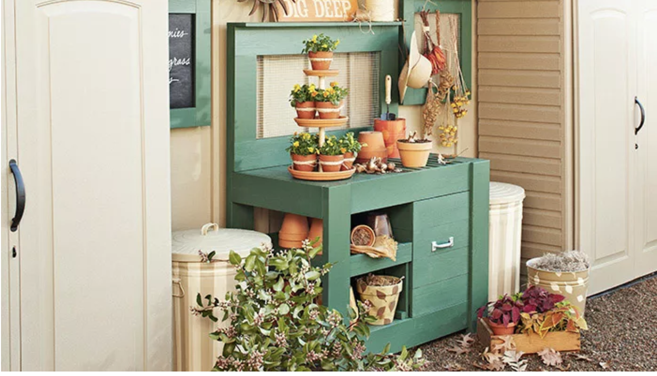 potting bench plans