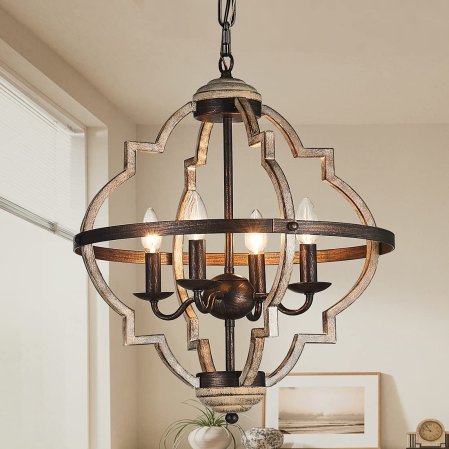  The Best Chandeliers Option: Tzoe Orb 4-Light Metal Chandelier