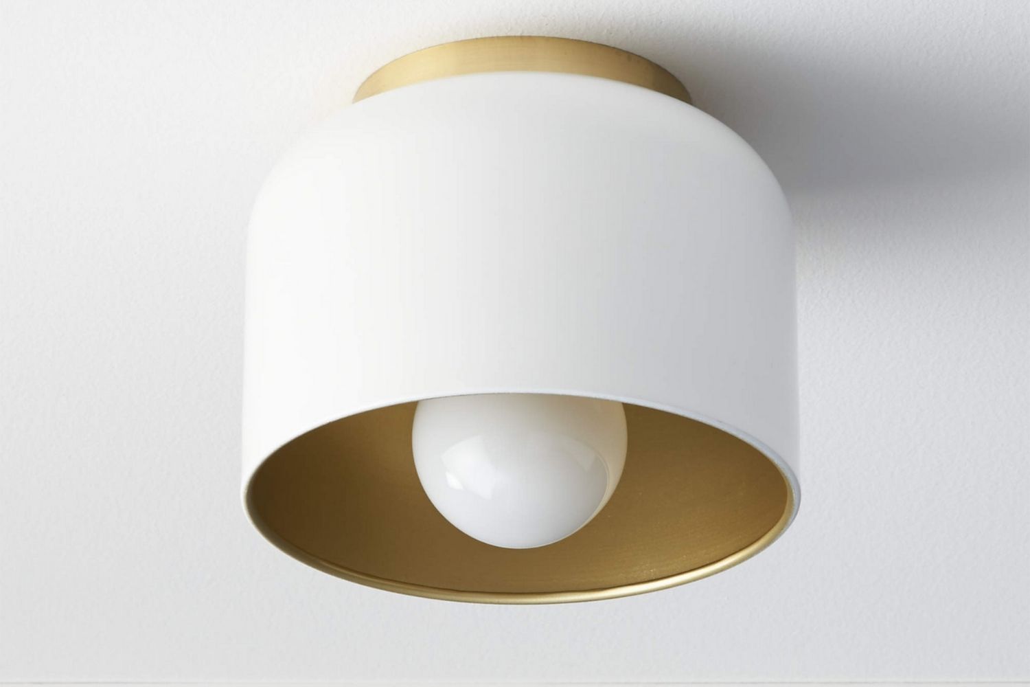 The Best Flush Mount Lights Option: Bell White Flush Mount Light