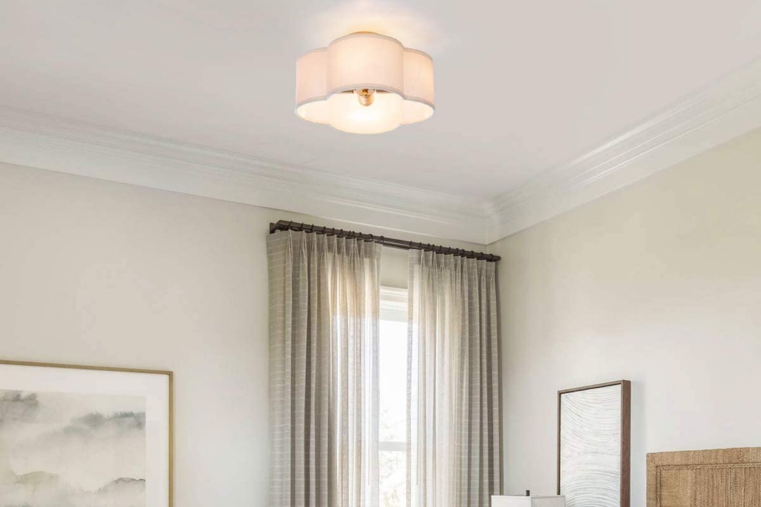 The Best Flush Mount Lights Option: VILUXY Semi-Flush Mount Ceiling Light Fixture