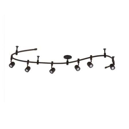  Best Track Lighting Options: Cresswell 8 ft- 6-Light Oil Rubbed Bronze