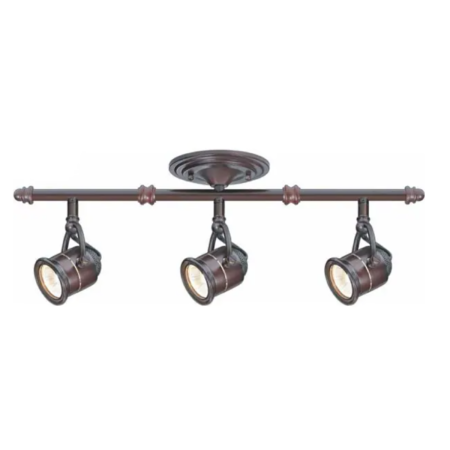  Best Track Lighting Options: Hampton Bay 3-Light Antique Bronze Track Lighting Kit