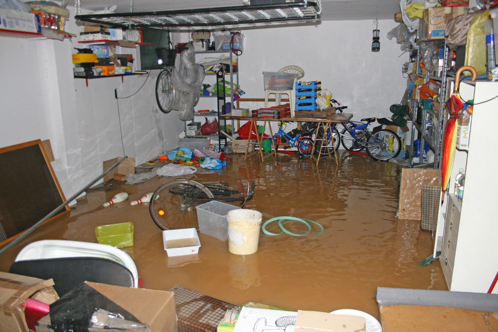 flooded basement cleanup