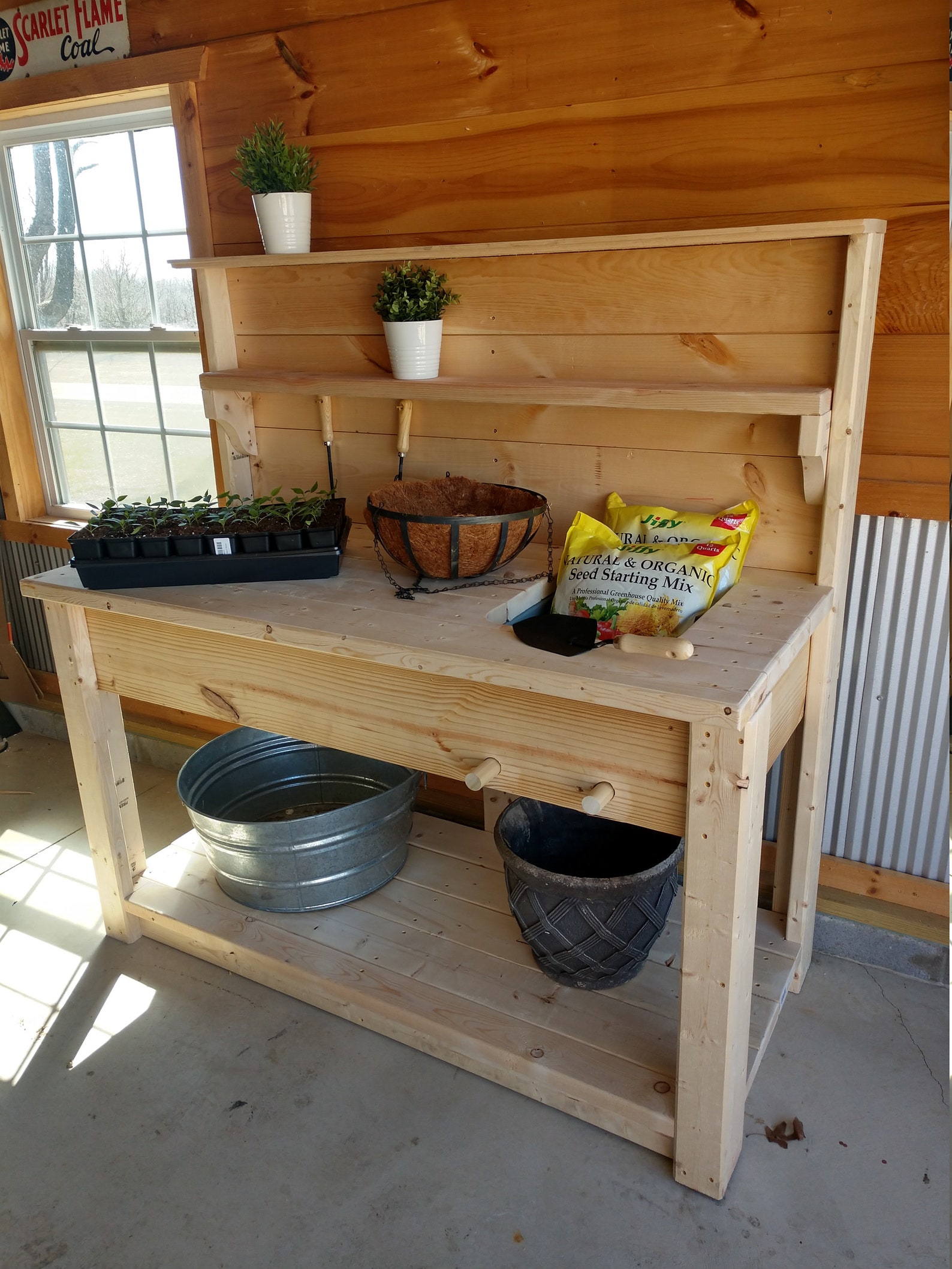 potting bench plans