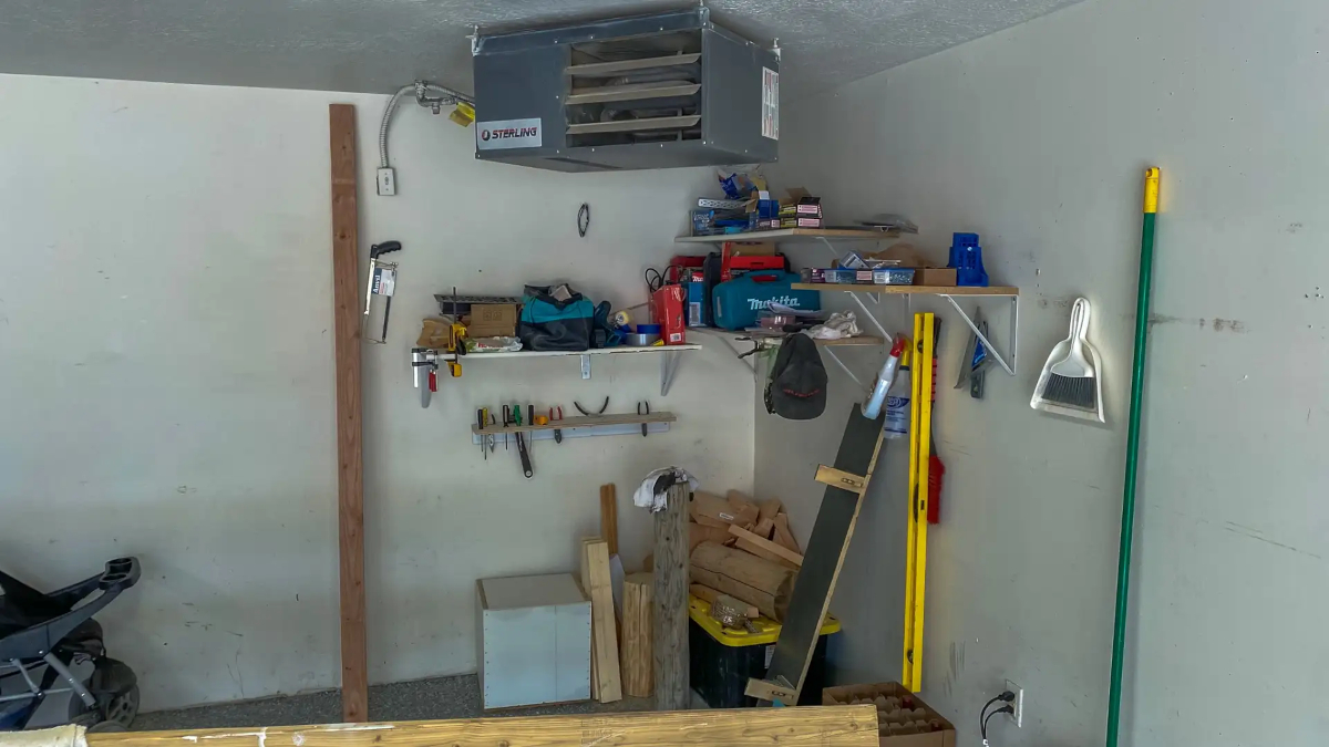 Garage Corner Shelving