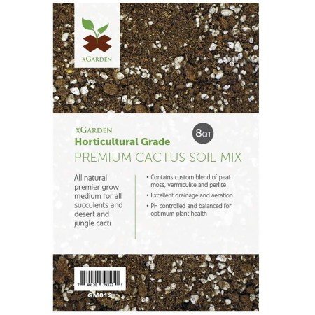  Best Soil For Aloe Vera Options: 8 Quarts xGarden Cactus and Succulent Soil Mix