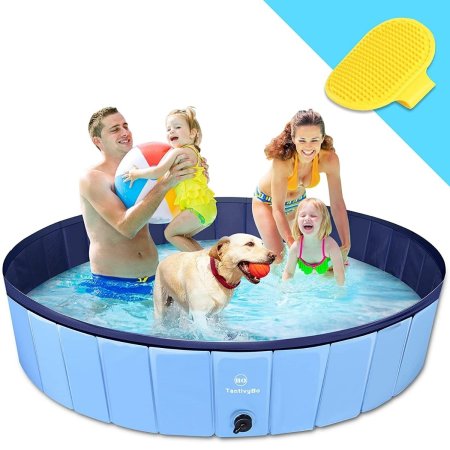  La meilleure option de piscine pour chien : piscine pliable en plastique pour chien TantivyBo