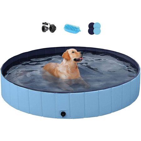  La meilleure option de piscine pour chien : piscine pliable en plastique dur pour chien Yaheetech