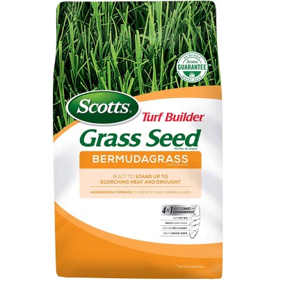 The Scotts Turf Builder Bermuda Grass Seed on a white background