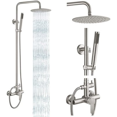 Gontonovo Outdoor Shower Faucet Combo Set on a white background