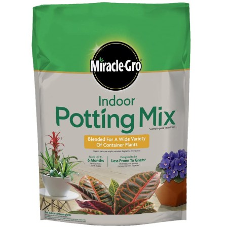  Best Soil for Herbs Options: Miracle-Gro Indoor Potting Mix 6 qt., Grows beautiful Houseplants