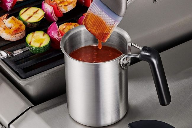 The Best Grilling Option: OXO Good Grips Basting Pot and Brush