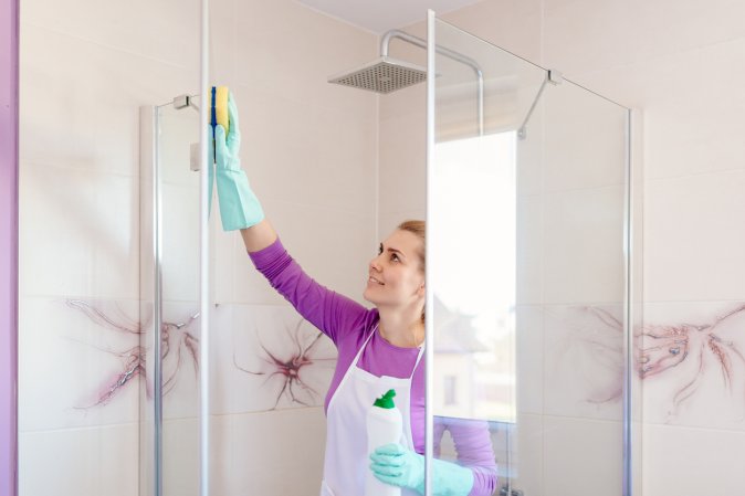 how to clean a shower