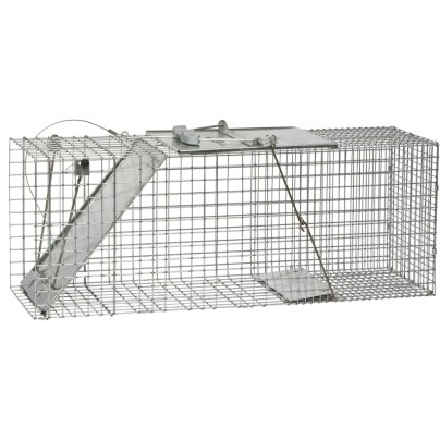 Havahart 1085 Easy Set One-Door Cage Trap on a white background