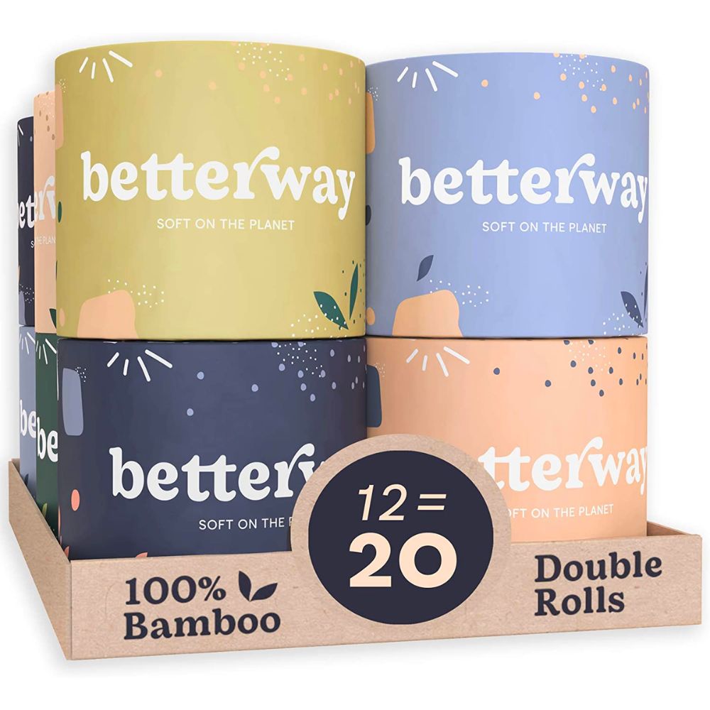 Reel Premium Bamboo Toilet Paper - 24 Rolls of Toilet Paper - 3-Ply Made  From Tree-Free, 100% Bamboo Fibers - Eco-Friendly and Zero Plastic  Packaging 24 Count (Pack of 1)
