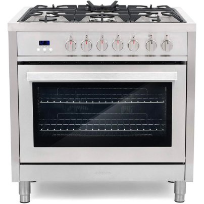 The Cosmo F965 Dual Fuel Range on a white background