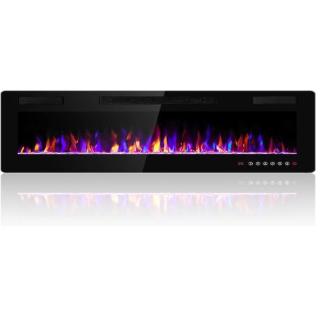  The Best Electric Fireplace Insert Option: Electactic 68" Electric Fireplace Recessed