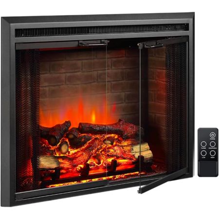  The Best Electric Fireplace Insert Option: PuraFlame Klaus 33" Electric Fireplace Insert