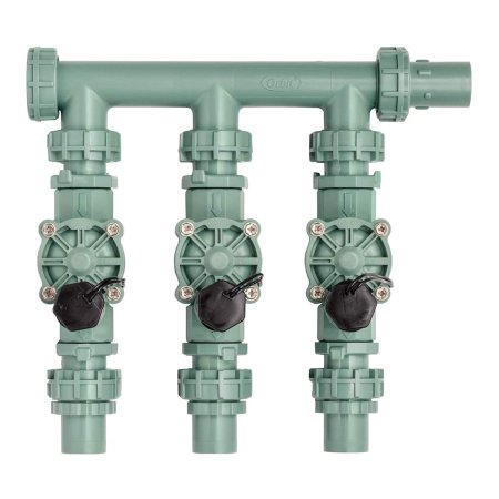  The Best Sprinkler Valves Option: Orbit 57253 3-Valve Heavy Duty Manifold