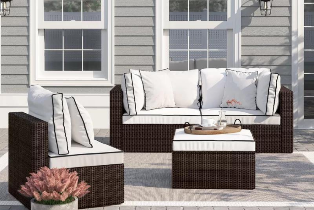 Deals Roundup 2/23 Option: Three Posts Burruss Outdoor Reversible Patio Sectional with Cushions