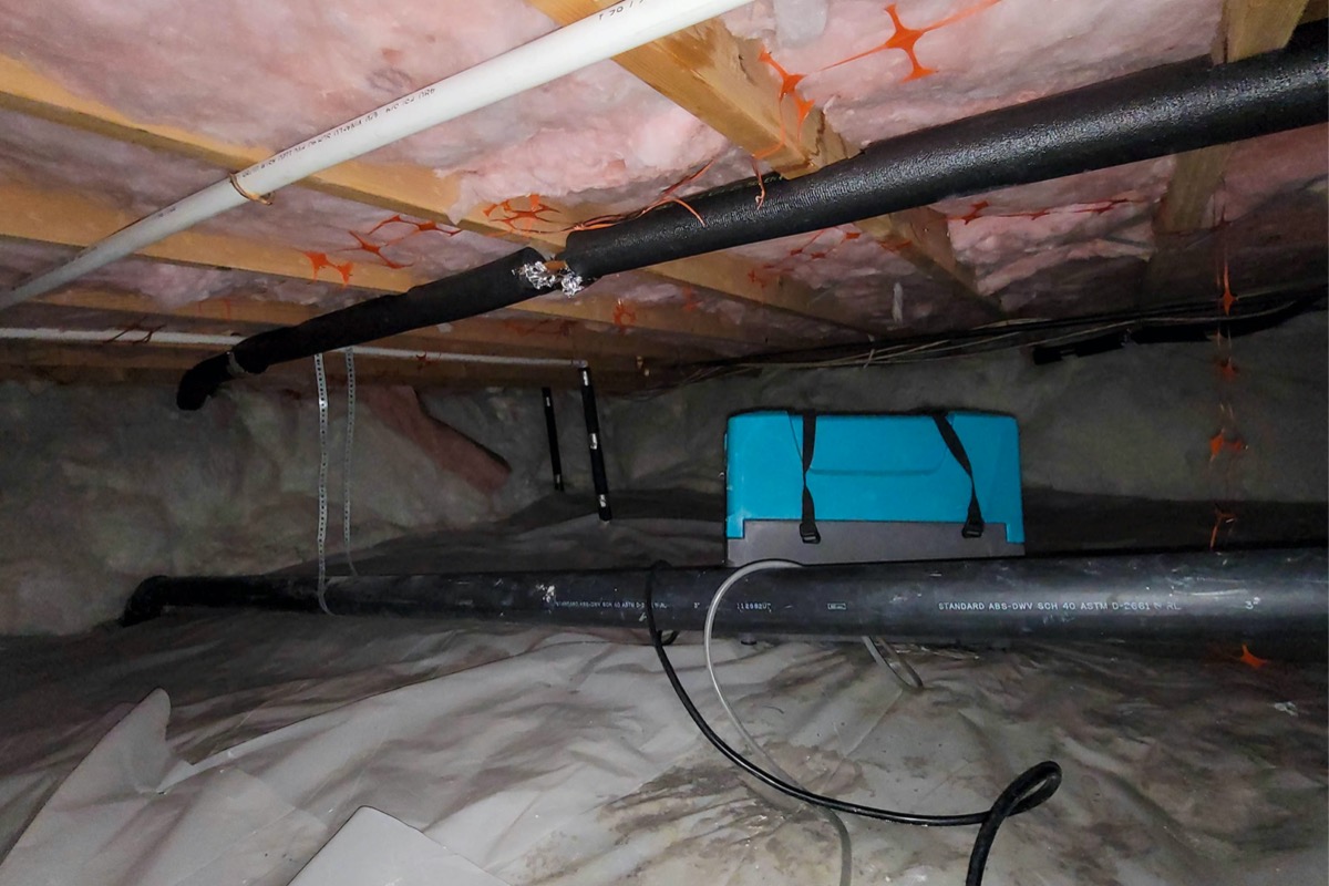 water in a crawl space