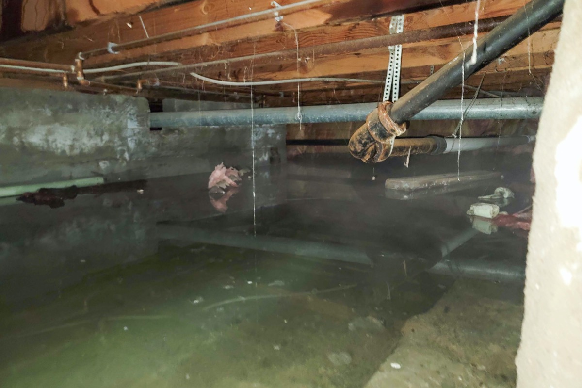 water in a crawl space