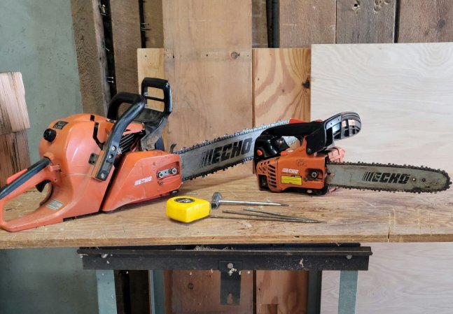 how to measure a chainsaw bar