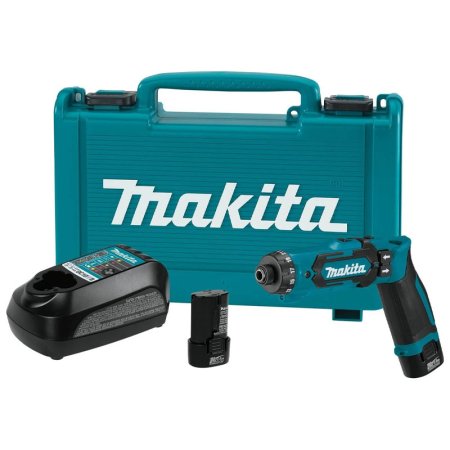  The Makita DF012DSE 7.2V Lithium-Ion Cordless on a white background