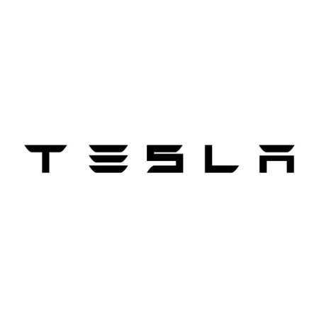  The Tesla logo.