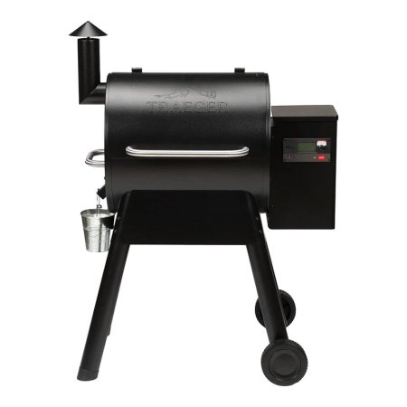  The Traeger Pro 575 Wi-Fi Pellet Grill and Smoker on a white background.