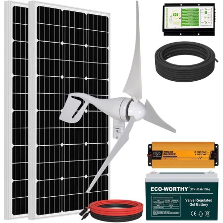  The Best Home Wind Turbines Option: ECO-WORTHY 800W Solar Wind Power Kit