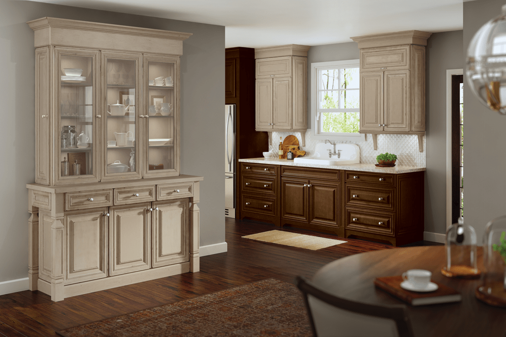 two-tone kitchen cabinets