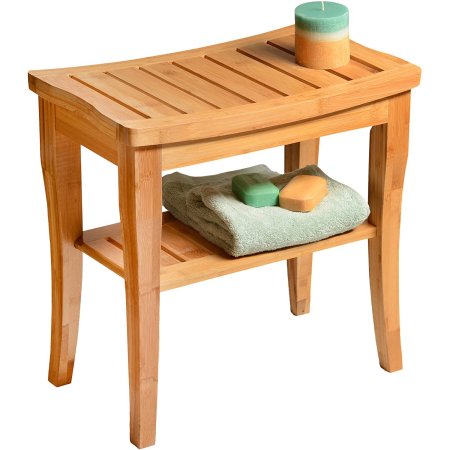  The Best Shower Benches Option: Bambüsi Bamboo Shower Bench