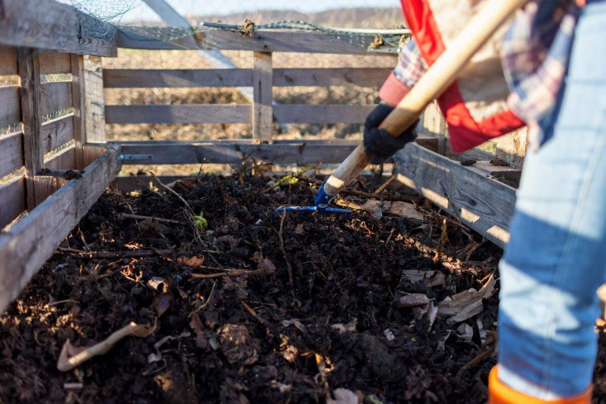 Soil aeration composting and fertilizing