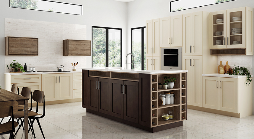 two-tone kitchen cabinets