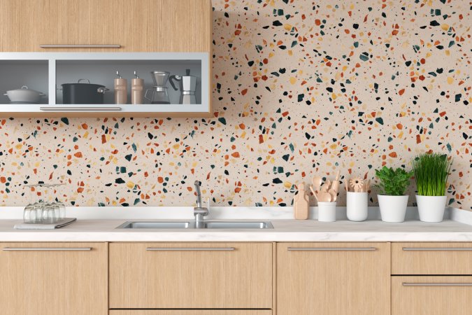 diy terrazzo