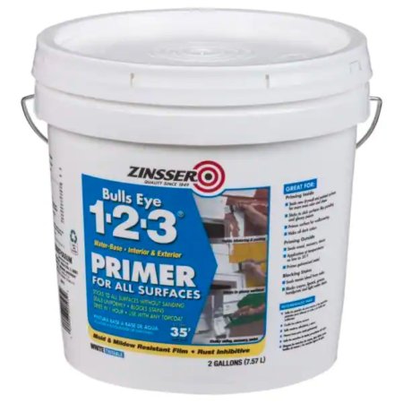  The Best Drywall Primers Option: Zinsser Bulls Eye 1-2-3 Water-Based Primer and Sealer