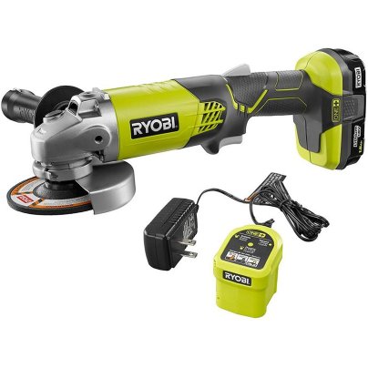 The Best Cordless Angle Grinder Option: Ryobi 18 ONE+ 18V Cordless 4-1/2 in. Grinder Kit