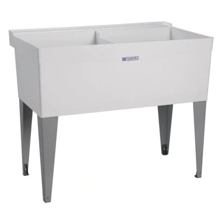  The Best Utility Sinks Option: Mustee 40” Utilatwin Laundry Tub - Floor