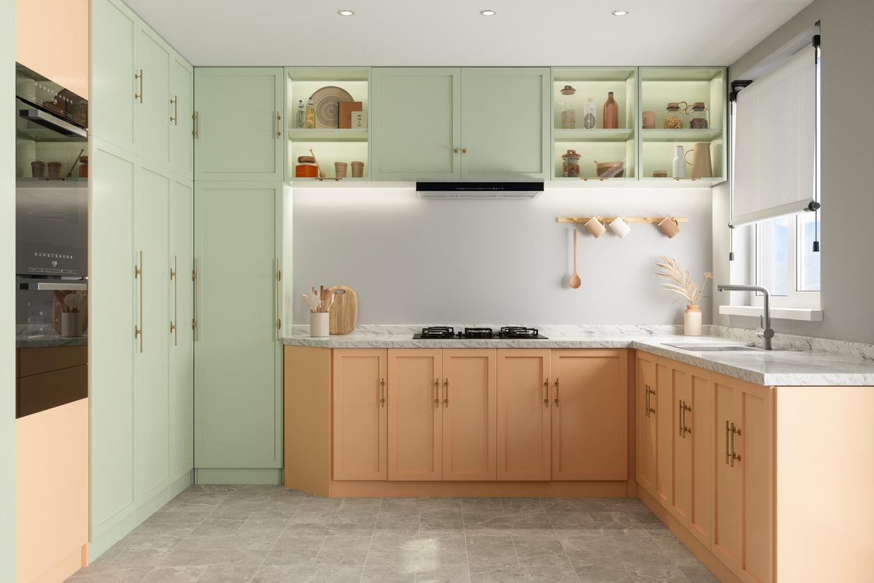 two-tone kitchen cabinets