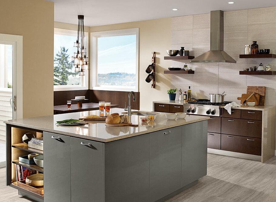 two-tone kitchen cabinets