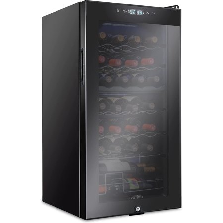  The Best Dual Zone Wine Fridges Option: Ivation 28-Bottle Compressor Wine Cooler Refrigerato