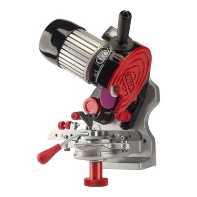 The Oregon 410-120 120V Bench Grinder Chain Sharpener on a white background.