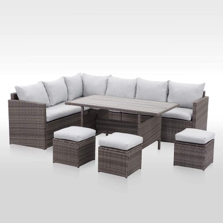  The Best Outdoor Sectional Option: Wisteria Lane Patio Furniture Set, 7 Piece