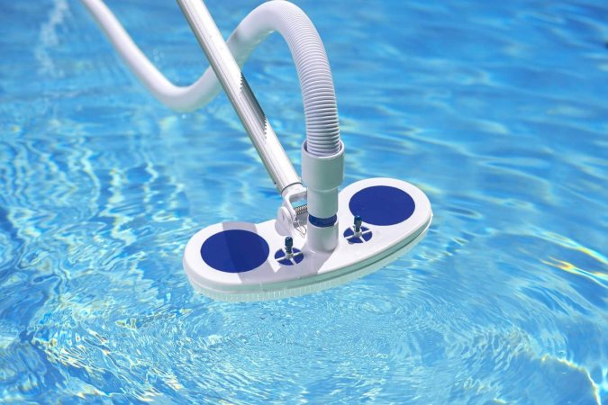 The best suction pool cleaner option floating on the surface of a pool