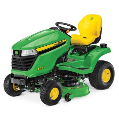 John Deere X370 Lawn Tractor on white background