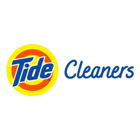  The yellow, blue, and red Tide Cleaners appears on a white background.